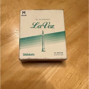 D’Addario LaVoz B flat Medium Clarinet Reeds (pack of 10)